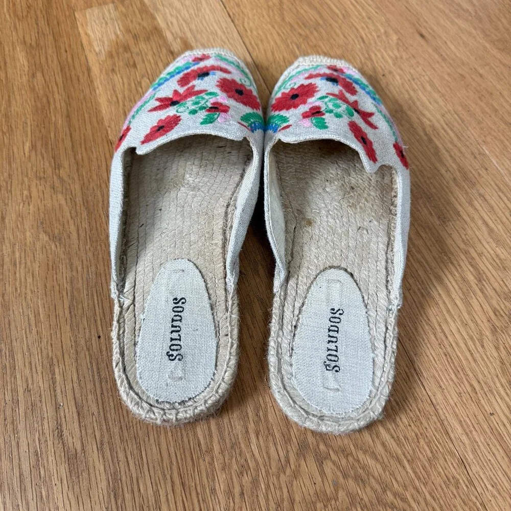 Soludos Ibiza Embroidered Floral Mule Espadrilles
